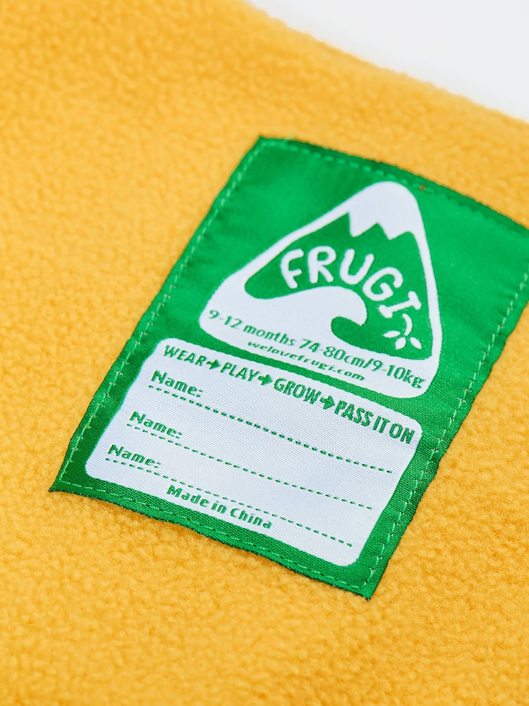 Frugi Orange Little Waterproof Dungarees - Image 4 of 4