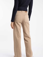 Weird Fish Brown Cora Wide Leg Denim Jeans - Image 3 of 7