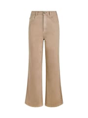 Weird Fish Brown Cora Wide Leg Denim Jeans - Image 6 of 7