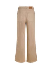 Weird Fish Brown Cora Wide Leg Denim Jeans - Image 7 of 7