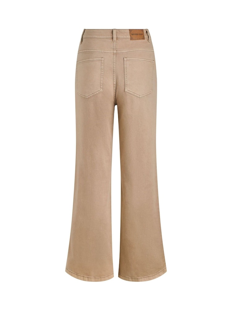 Weird Fish Brown Cora Wide Leg Denim Jeans - Image 7 of 7 Weird Fish Brown Cora Wide Leg Denim Jeans - Image 7 of 7