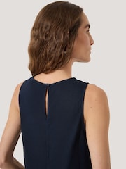 Hush Blue Maggie Twist Front Linen Top - Image 7 of 8