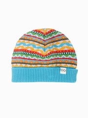 Frugi Blue Noa Fairisle Hat - Image 1 of 3