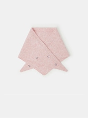 Angels By Accessorize Pink Sequin Flower Knitted Triangle Scarf - Image 2 of 3