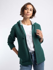 Vert - Sweat-shirt à capuche zippé macaroni Chicoa Weird Fish - Image 1 de 8