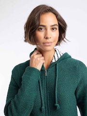 Vert - Sweat-shirt à capuche zippé macaroni Chicoa Weird Fish - Image 5 de 8