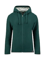 Vert - Sweat-shirt à capuche zippé macaroni Chicoa Weird Fish - Image 7 de 8