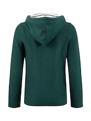 Vert - Sweat-shirt à capuche zippé macaroni Chicoa Weird Fish - Image 8 de 8