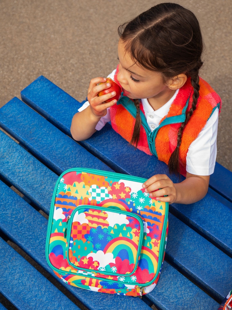 أزرق على أخضر أزرق - حقيبة غداء Pack A من Frugi - صورة 1 من 7 أزرق على أخضر أزرق - حقيبة غداء Pack A من Frugi - صورة 1 من 7