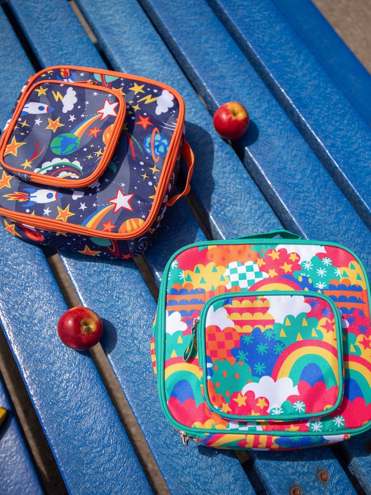 أزرق على أخضر أزرق - حقيبة غداء Pack A من Frugi - صورة 2 من 7 أزرق على أخضر أزرق - حقيبة غداء Pack A من Frugi - صورة 2 من 7