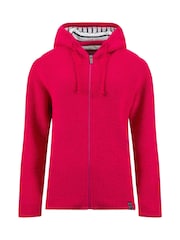 Rouge - Sweat-shirt à capuche zippé macaroni Chicoa Weird Fish - Image 7 de 8