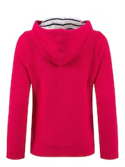 Rouge - Sweat-shirt à capuche zippé macaroni Chicoa Weird Fish - Image 8 de 8