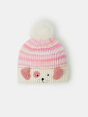 Angels By Accessorize Pink Dog Ombré Bobble Hat - Image 1 of 2