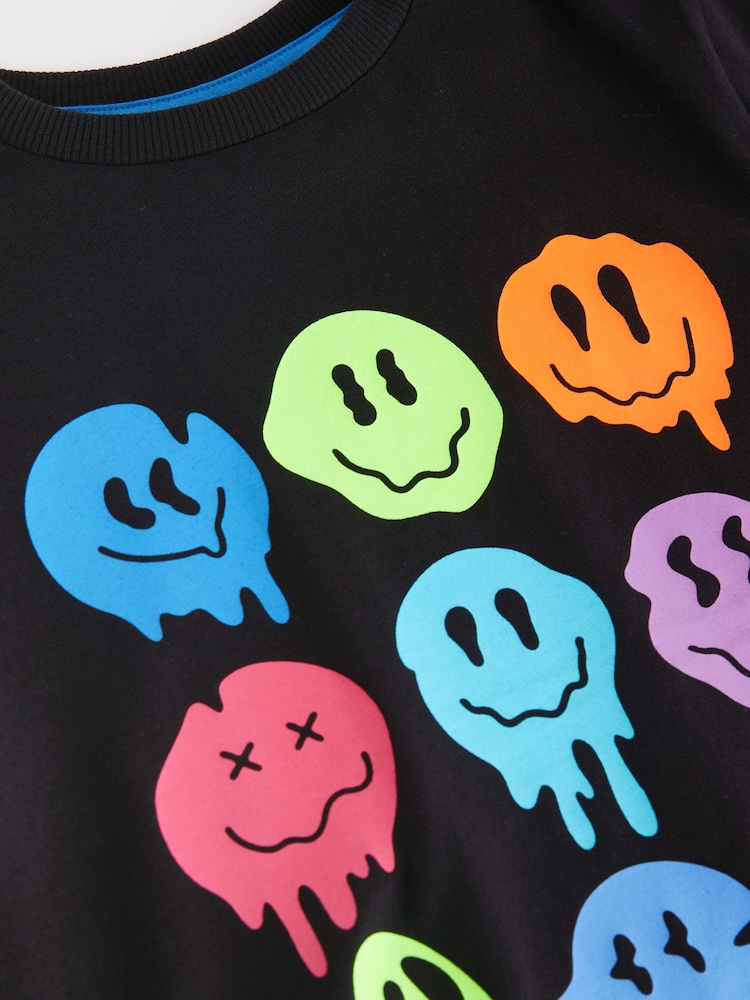 Black Short Sleeve Graphic T-Shirt (3-16yrs) - Image 3 of 3 Black Short Sleeve Graphic T-Shirt (3-16yrs) - Image 3 of 3
