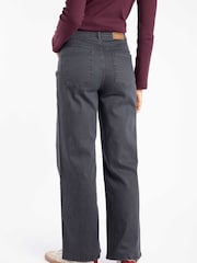 Weird Fish Black Cora Wide Leg Denim Jeans - Image 3 of 7