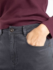 Weird Fish Black Cora Wide Leg Denim Jeans - Image 4 of 7