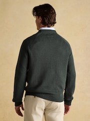 Joules Jonty Green Intarsia Crew Knit Jumper - Image 2 of 9