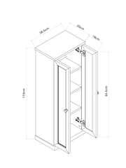 Pink Farnley Storage Console Cabinet - Image 6 of 7
