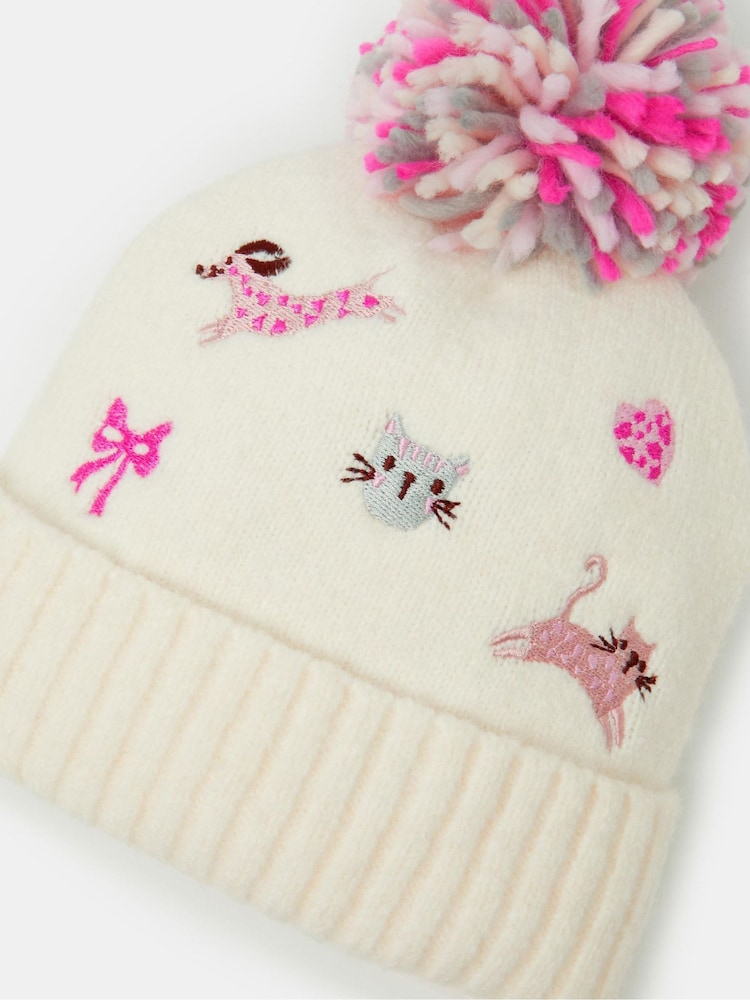 Buy Angels By Accessorize Cream Pet Club Bobble Hat from the Next UK ...