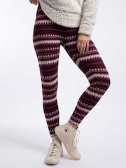 أرجواني - بنطلونات ضيقة مطبوعة Bailey من Weird Fish - صورة 1 من 4