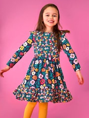 Frugi Blue Nivitha Skater Dress - Image 1 of 5