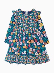 Frugi Blue Nivitha Skater Dress - Image 3 of 5