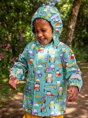 Μπλε - Waterproof Printed Puddle Buster Coat - Εικόνα 4 του 6