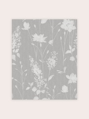Laura Ashley Steel Dragonfly Garden 10M Wallpaper - Image 2 of 4