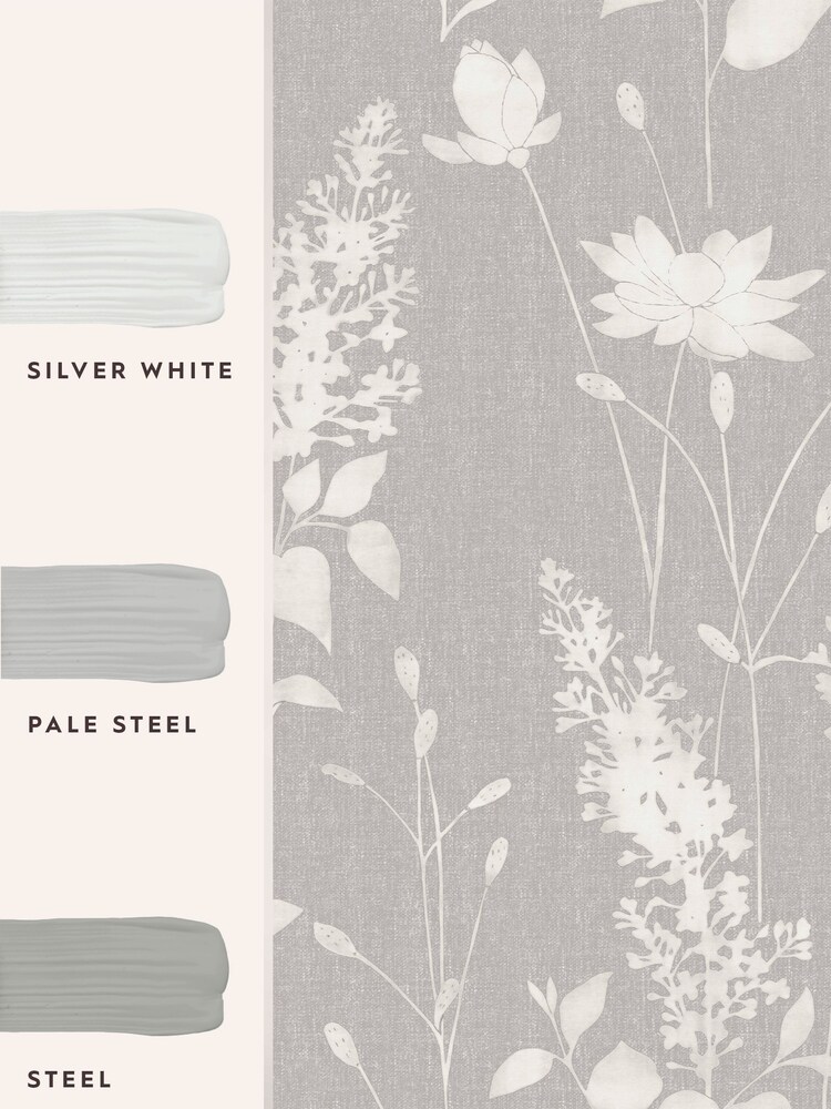 Laura Ashley Steel Dragonfly Garden 10M Wallpaper - Image 4 of 4