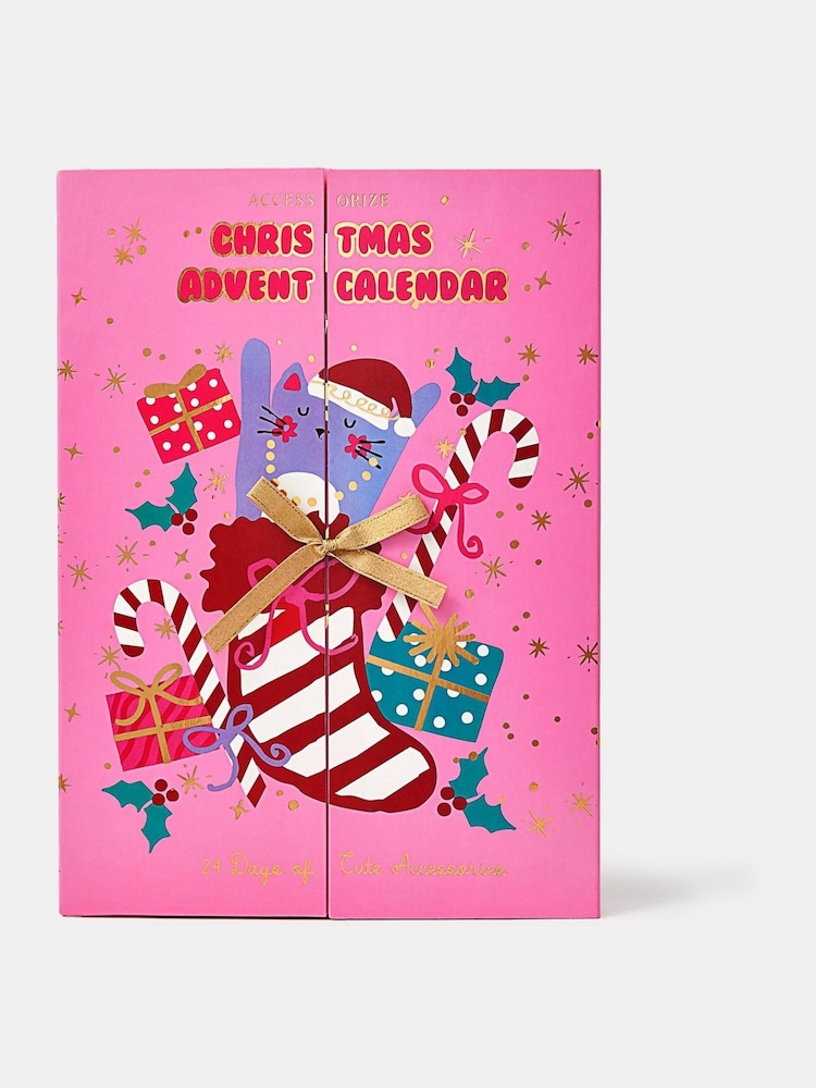 Angels By Accessorize Pink Accessories Christmas Advent Calendar - Image 1 of 2 Angels By Accessorize Pink Accessories Christmas Advent Calendar - Image 1 of 2