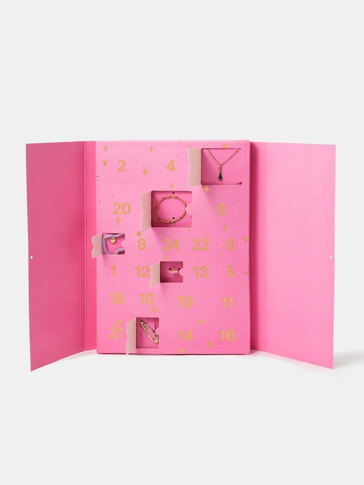 Angels By Accessorize Pink Accessories Christmas Advent Calendar - Image 2 of 2 Angels By Accessorize Pink Accessories Christmas Advent Calendar - Image 2 of 2