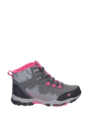Ducklington Grey Lace-Up Hiking Waterproof Walking Boots - Image 1 of 4