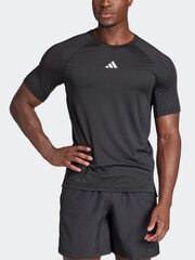 adidas Black Gym+Training T-Shirt - Image 3 of 7
