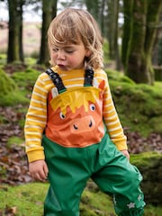 Πράσινο - Αδιάβροχο παντελόνι Frugi με σχέδιο "Puddle Buster" - Εικόνα 1 από 6
