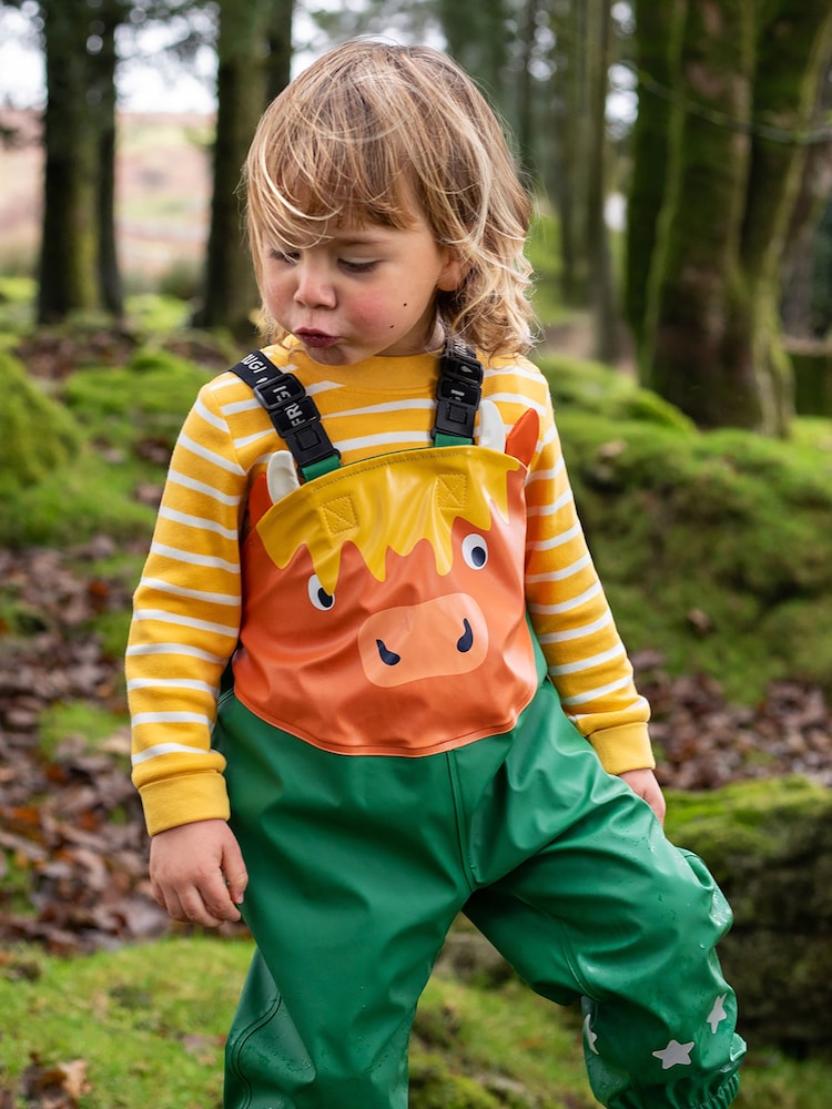 Πράσινο - Αδιάβροχο παντελόνι Frugi με σχέδιο "Puddle Buster" - Εικόνα 1 από 6 Πράσινο - Αδιάβροχο παντελόνι Frugi με σχέδιο "Puddle Buster" - Εικόνα 1 από 6