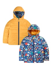 Frugi Blue Reversible Toasty Trail Jacket - Image 2 of 5