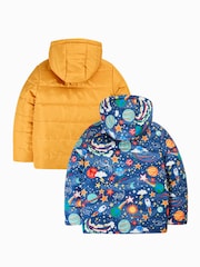 Frugi Blue Reversible Toasty Trail Jacket - Image 3 of 5