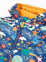 Frugi Blue Reversible Toasty Trail Jacket - Image 4 of 5