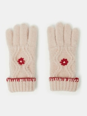 Angels By Accessorize Flower Cable Knit Gloves - Bild 1 von 2