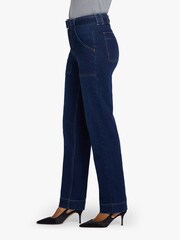 NYDJ Blue Kasey Stovepipe Jeans With Utility Pockets - Image 2 of 5