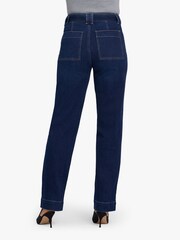 NYDJ Blue Kasey Stovepipe Jeans With Utility Pockets - Image 4 of 5