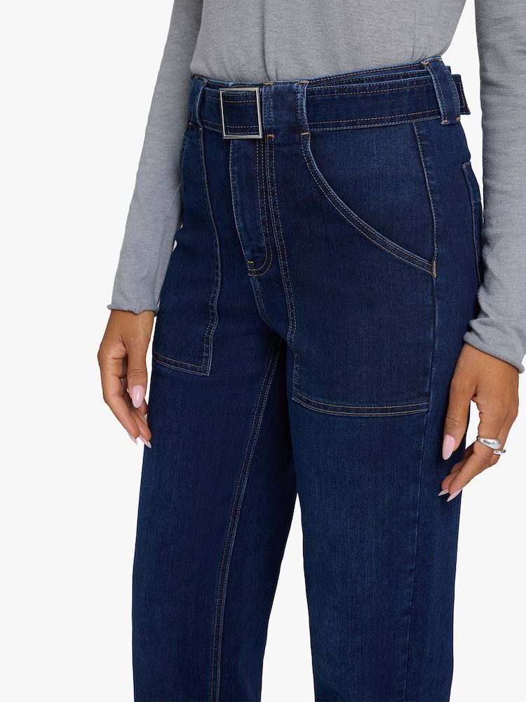 NYDJ Blue Kasey Stovepipe Jeans With Utility Pockets - Image 5 of 5 NYDJ Blue Kasey Stovepipe Jeans With Utility Pockets - Image 5 of 5