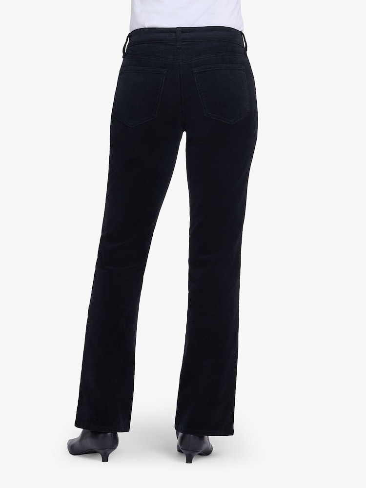 NYDJ Black Brooklyn Bootcut In Fine Wale Stretch Corduroy Trousers - Image 2 of 5