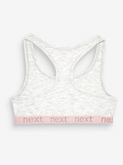 Pink/Grey Sparkle Racer Back Crop Tops 3 Pack (5-16yrs) - Image 4 of 8
