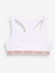 Pink/Grey Sparkle Racer Back Crop Tops 3 Pack (5-16yrs) - Image 5 of 8