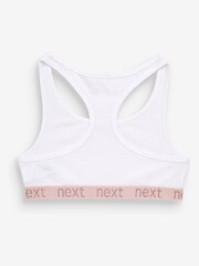 Pink/Grey Sparkle Racer Back Crop Tops 3 Pack (5-16yrs) - Image 6 of 8