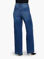 NYDJ Blue High Rise Teresa Wide Leg With Trousers - Image 2 of 5