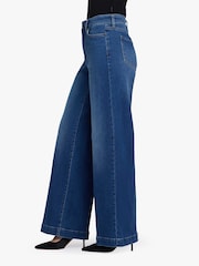 NYDJ Blue High Rise Teresa Wide Leg With Trousers - Image 3 of 5