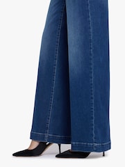 NYDJ Blue High Rise Teresa Wide Leg With Trousers - Image 5 of 5