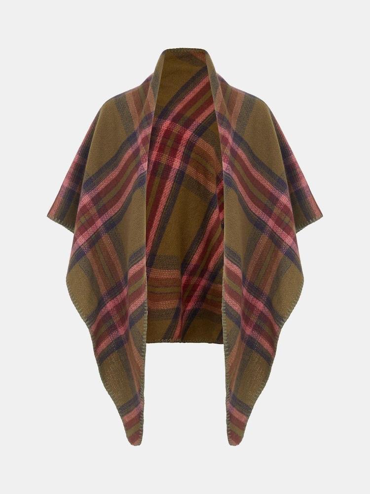 Accessorize Blanket Check Poncho - Bilde 1 av 1